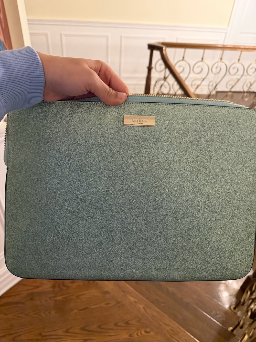 kate spade Teal Glitter Laptop Sleeve